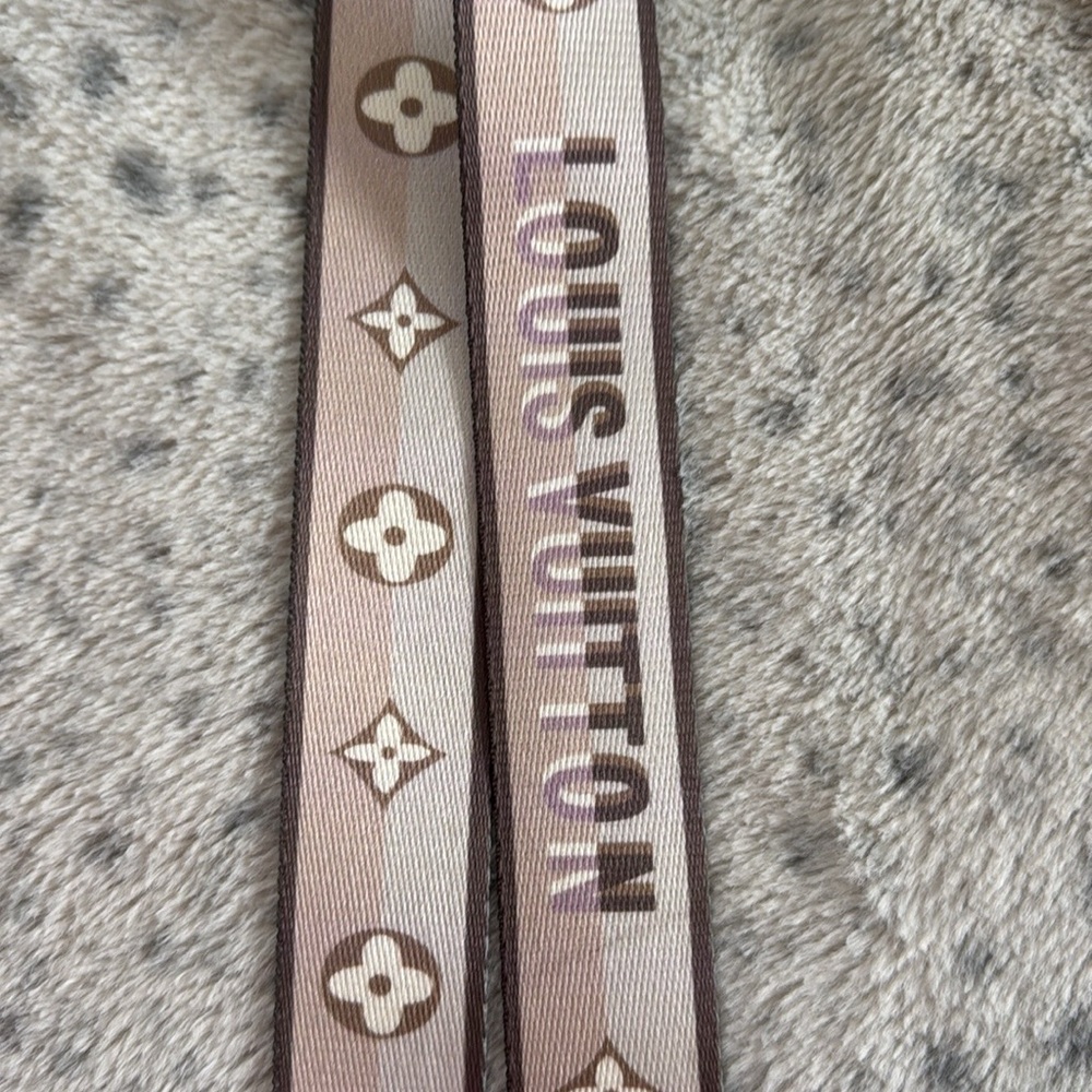 Brown and Cream Monogram Belt